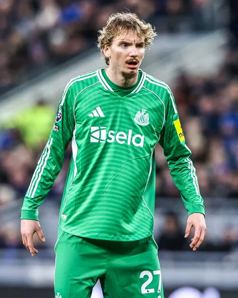 Newcastle United takımından Nick Woltemade Premier League maçında Everton, Newcastle United 'a karşı Hill Dickinson Stadyumu, Liverpool, Birleşik Krallık, 29 Kasım 2025 