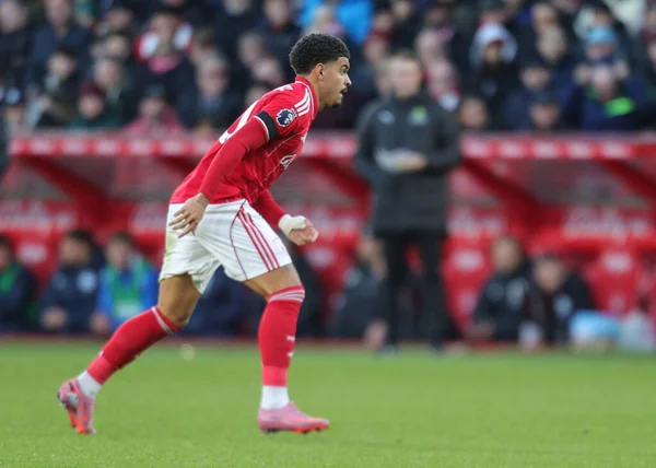 Nottingham Ormanı 'ndan Morgan Gibbs-White Premier League maçı sırasında Nottingham Forest, Brighton ve Hove Albion' a karşı City Ground, Nottingham, İngiltere, 30 Kasım 2025 