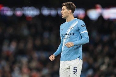 Manchester City - Leeds United Premier League maçı sırasında Manchester City maçı sırasında John Stones Etihad Stadyumu, Manchester, İngiltere, 29 Kasım 2025 