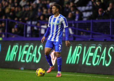 Sheffield 'dan Liam Palmer, 29 Kasım 2025' te İngiltere 'nin Hillsborough kentinde Çarşamba günü Sheffield Wednesday' in Preston North End 'e karşı oynadığı Gökyüzü İddia Şampiyonası maçında topu aldı. 