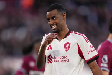 Premier Lig karşılaşmasında Liverpool 'dan Alexander Isak, 30 Kasım 2025' te Londra Stadyumu 'nda Liverpool' a karşı West Ham United maçında 