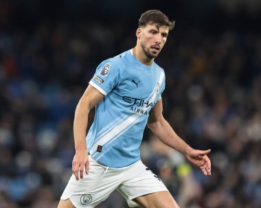 Manchester Premier League maçında Ruben Dias Manchester City - Leeds United maçında Etihad Stadyumu, Manchester, Birleşik Krallık, 29 Kasım 2025 