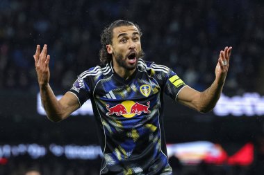 Leeds United takımından Dominic Calvert-Lewin, 29 Kasım 2025 tarihinde Etihad Stadyumu 'nda oynanan Premier League maçında taraftarları iki gol geri çekerken, 