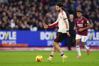 Liverpool 'dan Dominik Szoboszlai, 30 Kasım 2025' te Londra 'daki Londra Stadyumu' nda oynanan Premier League maçında West Ham United - Liverpool maçında forvet oynuyor. 