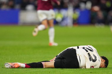 Liverpool 'dan Hugo Ekitike, 30 Kasım 2025' te Londra Stadyumu 'nda oynanan Premier League maçında West Ham United Liverpool' a karşı.  