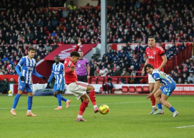 Nottingham Ormanı 'ndan Morgan Gibbs-White 30 Kasım 2025' te Nottingham Forest, Brighton ve Hove Albion 'a karşı oynanan Premier Lig maçında kaleye ateş etti. 