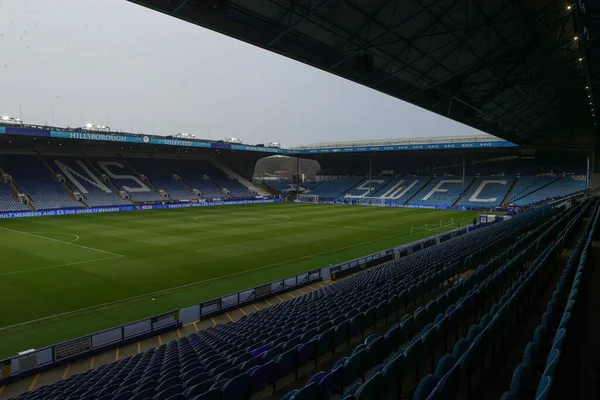 Hillsborough 'un 29 Kasım 2025' te İngiltere 'nin Hillsborough kentinde oynanan ve Sheffield Wednesday' in Preston North End 'e karşı oynadığı Sky Bet Şampiyonası öncesinde genel bir görüntüsü 