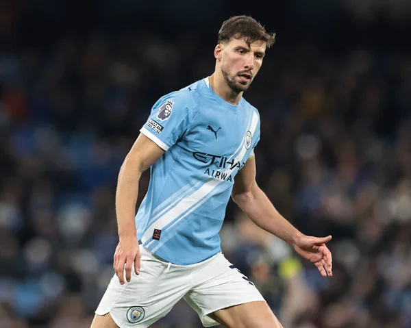 Manchester Premier League maçında Ruben Dias Manchester City - Leeds United maçında Etihad Stadyumu, Manchester, Birleşik Krallık, 29 Kasım 2025 