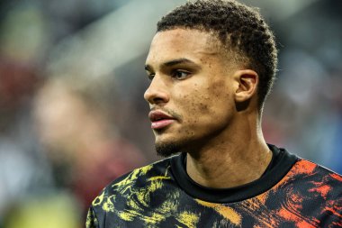 Malick Thiaw of Newcastle United in the pregame warmup session during the Premier League match Newcastle United vs Tottenham Hotspur at St. James's Park, Newcastle, United Kingdom, 2nd December 2025 