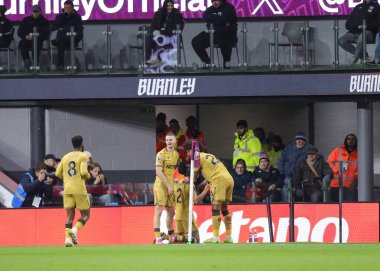 Kristal Saray 'dan Daniel Munoz, Premier Lig maçı Burnley' nin 3 Aralık 2025 'te Burnley, Burnley' deki Crystal Palace maçında 0-1 kazanma hedefini kutluyor. 