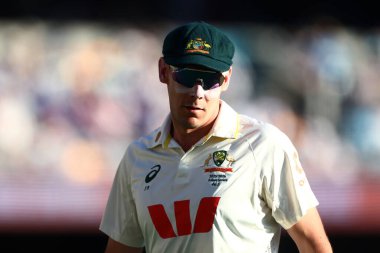 Avustralya 'dan Scott Boland, Avustralya' nın The Gabba, Brisbane Ground, Brisbane, Avustralya, 4 Aralık 2025 'te oynanan 2. 