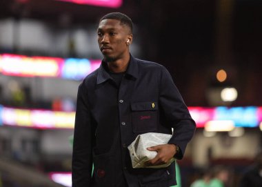 Burnley 'den Jaidon Anthony, 3 Aralık 2025 tarihinde Burnley, Burnley, İngiltere' de oynanan Premier Lig karşılaşması öncesinde geldi. 