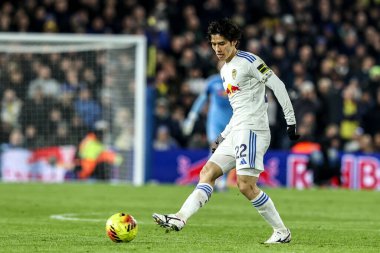 Ao Tanaka of Leeds United passes the ball during the Premier League match Leeds United vs Chelsea at Elland Road, Leeds, United Kingdom, 3rd December 2025 