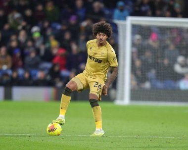 Kristal Saray 'dan Chris Richards Premier Lig maçı sırasında Burnley, Burnley' e karşı Turf Moor, Burnley, İngiltere, 3 Aralık 2025 