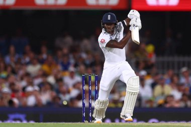 İngiltere 'den Jofra Archer, Avustralya' nın Gabba, Brisbane Ground, Brisbane, Avustralya 'da 4 Aralık 2025' te oynanan 2. 