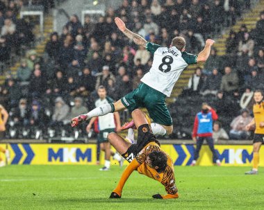 Middlesbrough 'dan Riley McGree, 5 Aralık 2025' te MKM Stadyumu 'nda Hull City ve Middlesbrough arasındaki Sky Bet Şampiyonası karşılaşmasında Hull City' den Matt Crooks 'a faul yaptı. 