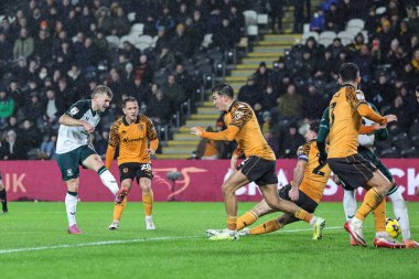 Middlesbrough takımından Riley McGree, 5 Aralık 2025 'te MKM Stadyumu' nda oynanan Hull City-Middlesbrough maçında 0-4 öne geçti. 