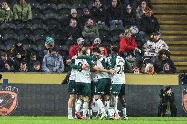 Middlesbrough 'dan David Strelec, 5 Aralık 2025' te MKM Stadyumu 'nda Hull City ile Middlesbrough arasındaki Sky Bet Şampiyonası maçında 0-1 kazanma hedefini kutluyor. 