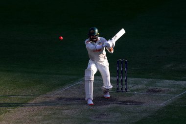 Avustralyalı Mitchell Starc, 6 Aralık 2025 'te Avustralya' nın The Gabba, Brisbane Cricket Ground, Brisbane, Avustralya 'da NRMA Sigorta Külleri Serisi Avustralya' ya karşı yapılan ikinci testin 3. gününde vuruş yaptı. 