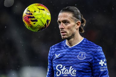 Everton 'dan Jack Grealish Premier League maçı sırasında Everton, Nottingham Forest' a karşı Hill Dickinson Stadyumu, Liverpool, 6 Aralık 2025 