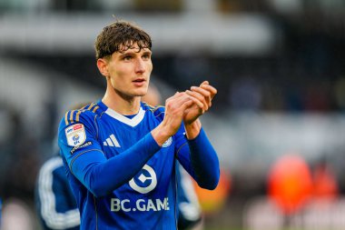 Ben Nelson of Leicester City during the Sky Bet Championship match Derby County vs Leicester City at Pride Park Stadium, Derby, United Kingdom, 6th December 2025 
