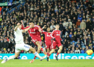 Liverpool 'dan Hugo Ekitike, 6 Aralık 2025' te İngiltere 'nin Elland Road kentinde oynanan Premier League maçı Leeds United-Liverpool maçında 0-1 berabere kaldı. 
