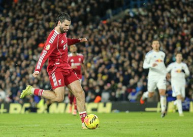 Liverpool 'dan Dominik Szoboszlai Premier Lig maçında Liverpool' a karşı Liverpool maçında 6 Aralık 2025 'te Leeds Road, Leeds, İngiltere' de 2-3 berabere kaldı. 