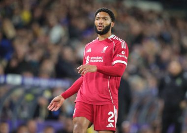 Joe Gomez of Liverpool during the Premier League match Leeds United vs Liverpool at Elland Road, Leeds, United Kingdom, 6th December 2025 