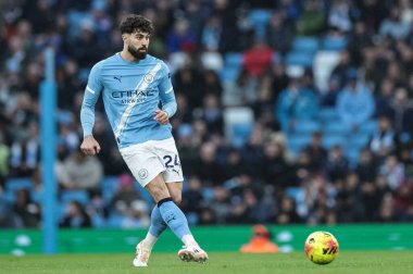 Josko Gvardiol of Manchester City passes during the Premier League match Manchester City vs Sunderland at Etihad Stadium, Manchester, United Kingdom, 6th December 2025 