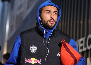 Leeds United takımından Dominic Calvert-Lewin, Leeds United 'ın Liverpool' a karşı oynadığı Premier League maçı öncesinde 6 Aralık 2025 'te Leeds, İngiltere' deki Elland Road 'a geldi. 