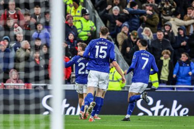 Kiernan Dewsbury-Hall of Everton celebrates his goal to make it 3-0 during the Premier League match Everton vs Nottingham Forest at Hill Dickinson Stadium, Liverpool, United Kingdom, 6th December 2025 