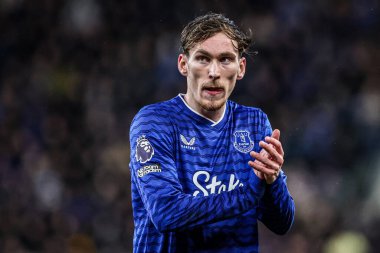 Everton 'dan James Garner Premier League maçı sırasında Everton, Nottingham Forest' a karşı Hill Dickinson Stadyumu, Liverpool, 6 Aralık 2025 