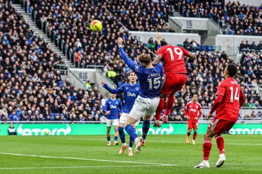 Nottingham Ormanı 'ndan Igor İsa Premier Lig maçı Everton-Nottingham Forest maçında 6 Aralık 2025' te Liverpool, Liverpool 'daki Hill Dickinson Stadyumu' nda kaleye gidiyor. 