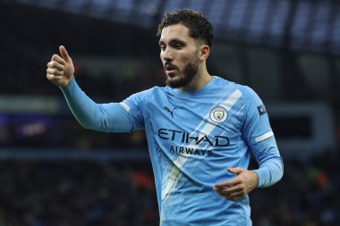 Premier League maçı sırasında Manchester City ile Sunderland maçında Manchester, Manchester Stadyumu 'nda Rayan Cherki, 6 Aralık 2025 