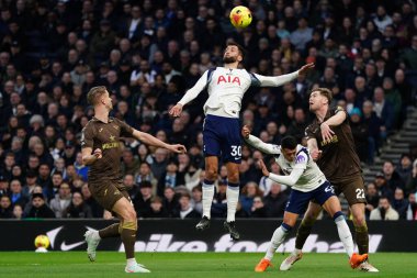 during the Premier League match Tottenham Hotspur vs Brentford at Tottenham Hotspur Stadium, London, United Kingdom, 6th December 2025 