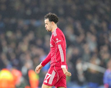 Liverpool 'dan Curtis Jones Premier League maçı sırasında Leeds United Liverpool' a karşı Elland Road, Leeds, İngiltere, 6 Aralık 2025 
