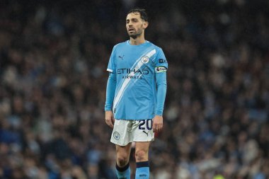 Manchester City 'den Bernardo Silva Premier League maçı sırasında Manchester City ile Sunderland arasında Etihad Stadyumu, Manchester, İngiltere, 6 Aralık 2025 