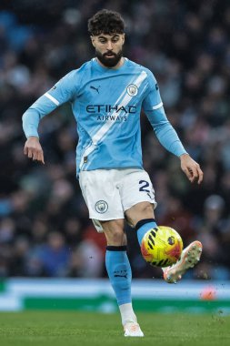 Manchester City 'den Josko Gvardiol Premier League maçı sırasında Etihad Stadyumu' nda Manchester City 'ye karşı Sunderland maçında pas attı. 