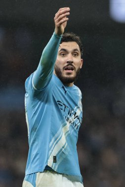 Manchester City 'den Rayan Cherki, 6 Aralık 2025' te Etihad Stadyumu 'nda Manchester City ile Sunderland arasındaki Premier League maçında tepki gösterdi. 