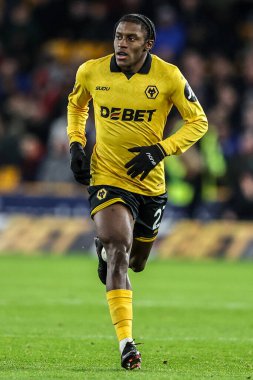 Jean-Ricner Bellegarde of Wolverhampton Wanderers during the Premier League match Wolverhampton Wanderers vs Manchester United at Molineux, Wolverhampton, United Kingdom, 8th December 2025 
