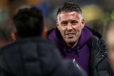 Wolverhampton Wanderers 'ın menajeri Rob Edwards Premier League maçında Wolverhampton Wanderers, Manchester United' a karşı Molineux, Wolverhampton, İngiltere, 8 Aralık 2025 