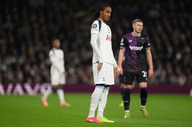 Djed Spence of Tottenham Hotspur during the UEFA Champions League Matchday 6 of 8 Tottenham Hotspur vs Slavia Prague at Tottenham Hotspur Stadium, London, United Kingdom, 9th December 2025 