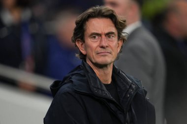 Thomas Frank Tottenham Hotspur 'un UEFA Şampiyonlar Ligi Maçı' nda teknik direktörü Tottenham Hotspur 'a karşı Slavia Prag, Tottenham Hotspur Stadyumu, Londra, İngiltere, 9 Aralık 2025 