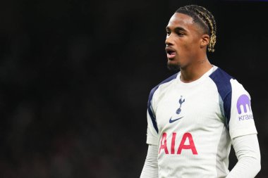 Tottenham Hotspur 'dan Wilson Odobert UEFA Şampiyonlar Ligi Maçı sırasında Tottenham Hotspur' a karşı Slavia Prag, Tottenham Hotspur Stadyumu, Londra, 9 Aralık 2025 