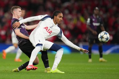 UEFA Şampiyonlar Ligi Maçı sırasında Tottenham Hotspur, Slavia Prag 'a karşı Tottenham Hotspur Stadyumu, Londra, 9 Aralık 2025 