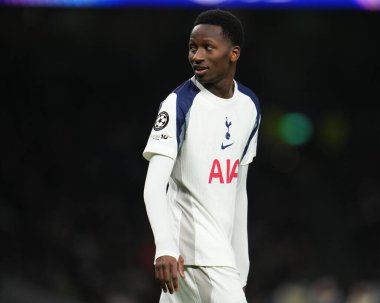 Pape Matar Sarr of Tottenham Hotspur during the UEFA Champions League Matchday 6 of 8 Tottenham Hotspur vs Slavia Prague at Tottenham Hotspur Stadium, London, United Kingdom, 9th December 2025 