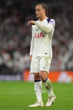 Tottenham Hotspur 'dan Xavi Simons UEFA Şampiyonlar Ligi Maçı sırasında Tottenham Hotspur, Slavia Prag' a karşı Tottenham Hotspur Stadyumu, Londra, İngiltere, 9 Aralık 2025 