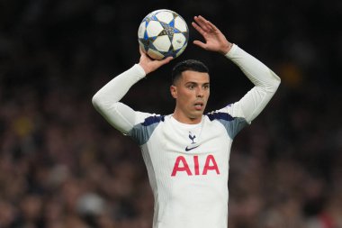 Pedro Porro of Tottenham Hotspur during the UEFA Champions League Matchday 6 of 8 Tottenham Hotspur vs Slavia Prague at Tottenham Hotspur Stadium, London, United Kingdom, 9th December 2025 