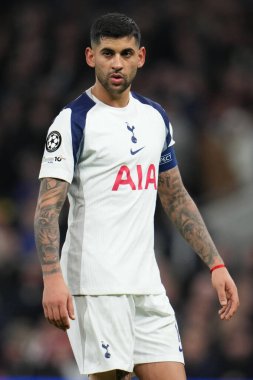 Cristian Romero of Tottenham Hotspur during the UEFA Champions League Matchday 6 of 8 Tottenham Hotspur vs Slavia Prague at Tottenham Hotspur Stadium, London, United Kingdom, 9th December 2025 
