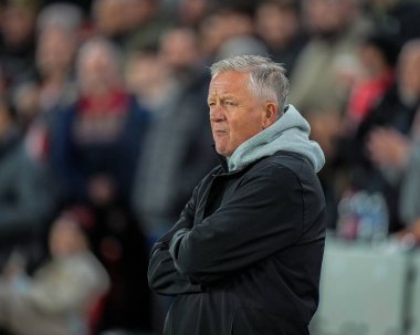 Chris Wilder, Sheffield United 'ın teknik direktörü. 9 Aralık 2025' te Sheffield United Norwich City 'e karşı Bramall Lane, Sheffield, İngiltere' de oynanan maçta. 